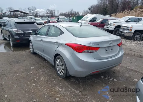 2012 Hyundai Elantra Gls from USA, damaged, VIN 5NPDH4AE1CH096157